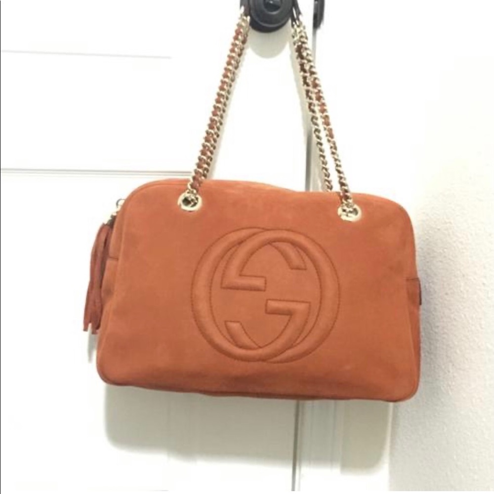 Gucci Soho strap orange Chamois Shoulder bag - Picture 7 of 7
